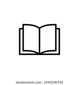 Book icon logo design. open book sign and symbol. ebook icon