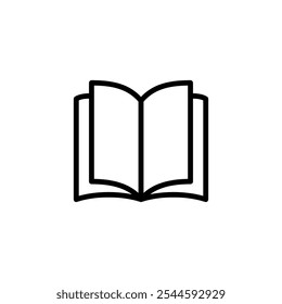 Book icon logo design. open book sign and symbol. ebook icon