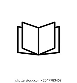 Book icon logo design. open book sign and symbol. ebook icon