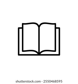 Book icon logo design. open book sign and symbol. ebook icon