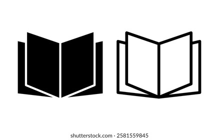 Book icon logo design. open book sign and symbol. ebook icon