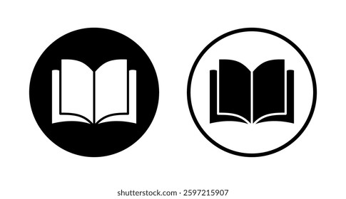 Book icon logo design. open book sign and symbol. ebook icon