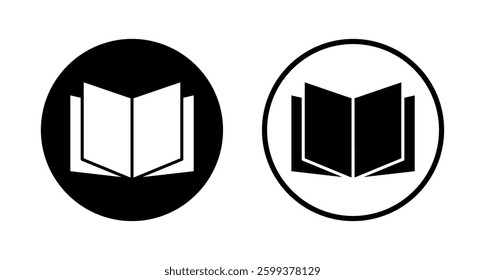 Book icon logo design. open book sign and symbol. ebook icon