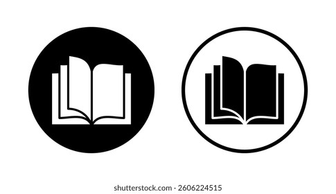 Book icon logo design. open book sign and symbol. ebook icon