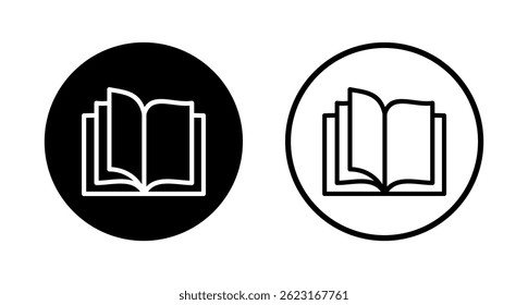 Logo-Design des Buchsymbols. Buchzeichen und -symbol öffnen. eBook-Symbol