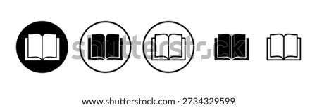 Book icon logo design. open book sign and symbol. ebook icon