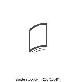Book icon logo design template illustration vector