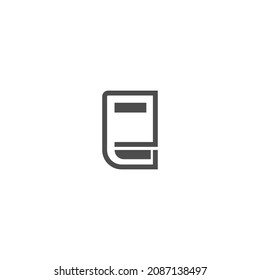 Icono de libro ilustración de diseño de imagen vectorial