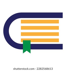 Book icon logo design template vector isolated