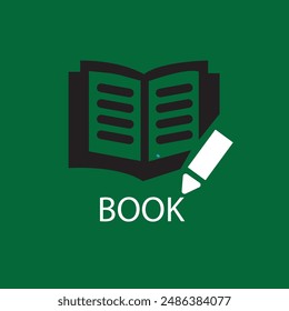 Book icon logo design vector image