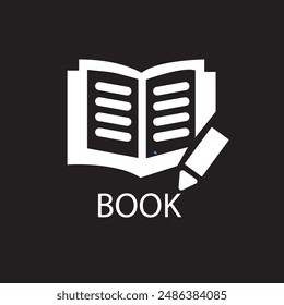 Buch-Icon-Logo-Design Vektorgrafik Bild