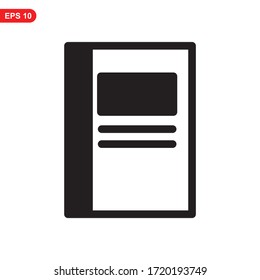 book icon or logo isolated sign symbol vector illustration - high quality black style vector icons
