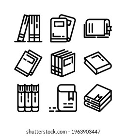 book icon or logo isolated sign symbol vector illustration - Collection of high quality black style vector icons
