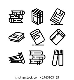 book icon or logo isolated sign symbol vector illustration - Collection of high quality black style vector icons
