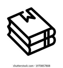 book icon or logo isolated sign symbol vector illustration - high quality black style vector icons
