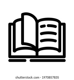 book icon or logo isolated sign symbol vector illustration - high quality black style vector icons
