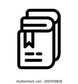 book icon or logo isolated sign symbol vector illustration - high quality black style vector icons
