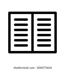 book icon or logo isolated sign symbol vector illustration - high quality black style vector icons
