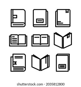 book icon or logo isolated sign symbol vector illustration - Collection of high quality black style vector icons
