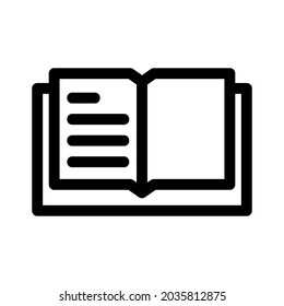 book icon or logo isolated sign symbol vector illustration - high quality black style vector icons
