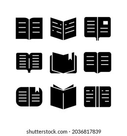 book icon or logo isolated sign symbol vector illustration - Collection of high quality black style vector icons
