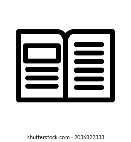 book icon or logo isolated sign symbol vector illustration - high quality black style vector icons
