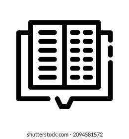 icono de libro o logotipo símbolo de signo aislado ilustración vectorial de alta calidad estilo negro iconos vectoriales
