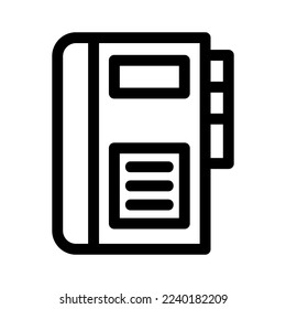 book icon or logo isolated sign symbol vector illustration - high quality black style vector icons
