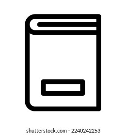 icono de libro o logotipo símbolo de signo aislado ilustración vectorial de alta calidad estilo negro iconos vectoriales
