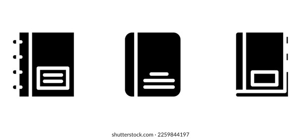 book icon or logo isolated sign symbol vector illustration - high quality black style vector icons