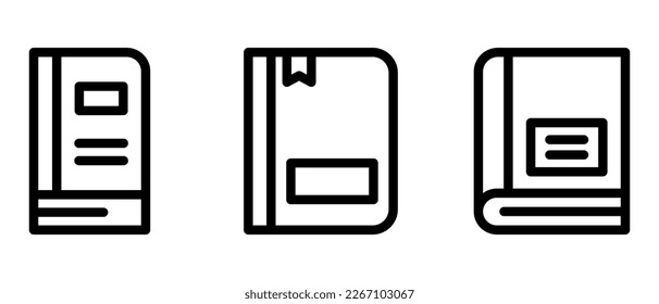 book icon or logo isolated sign symbol vector illustration - high quality black style vector icons
