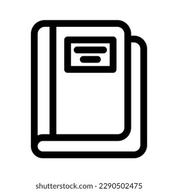 book icon or logo isolated sign symbol vector illustration - high quality black style vector icons