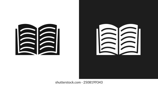 Book icon logo set vector