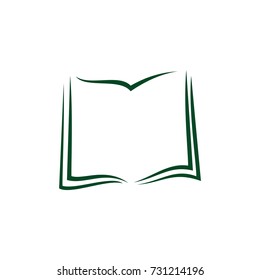 Book icon for logo template