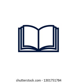 Book icon logo vector design