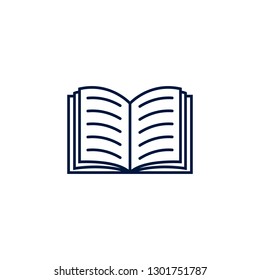 Book icon logo vector design