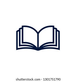Book icon logo vector design
