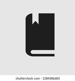 book icon logo vector for education symbol