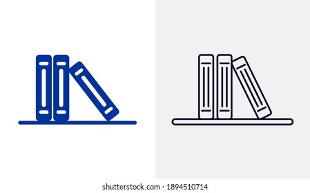 Book icon logo vector template, Education icon concepts, Creative design