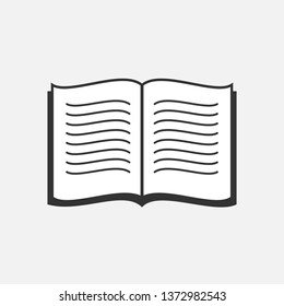 Book Icon. Magazine or Literature Illustration As A Simple Vector Sign & Trendy Symbol for Design, Websites, Presentation or Application.