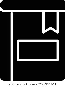 Book Icon. Material Sign And Symbol. Simple Illustration For Web Design Element.