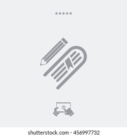 Book icon - Minimal vector icon