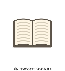 Book icon, modern flat icon