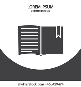 Book icon on the background
