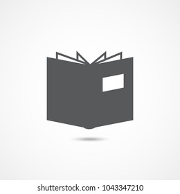 Book icon on white