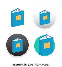 Book icon on white background