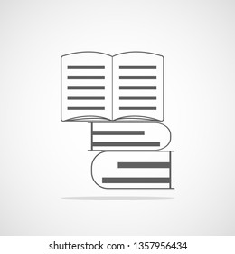 book icon on white background