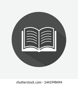 Book icon on white background.