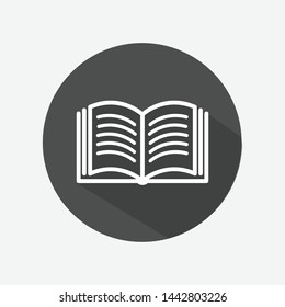 Book icon on white background.