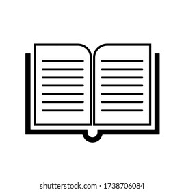 book icon on white background